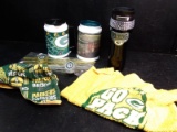 Green Bay Packers Collector/Souvenir Item(s)-Beverage Cups, Towel, Straws