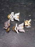 Collection 4 Eagle Military Pins