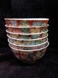 Collection 6 Oriental Style Rice Bowls