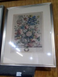 Framed and Matted Floral Birthday/Anniversary Print-June