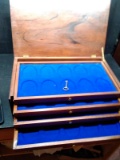 Contemporary Cherry 4 Drawer Storage Box