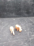 Elephant Home Decor-Pair Wooden Carved Miniature