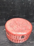 Vintage Cinnabar Dresser Box