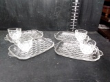 Collection 4 Thumbprint Snack Plates and Mugs