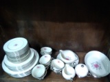 China-43 pcs Flintridge China -Delrose Platinum