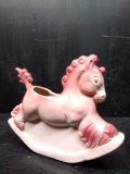 Novelty Ceramic Rocking Horse Planter