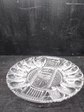 Vintage Glass Deviled Egg Dish