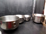 Stainless Steel Farberware Mixing Bowls and Spouted Bowl