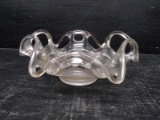 Satin and Open Lace Ruffled Edge Bowl