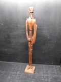 Hand Carved Wooden Statue-Warrior