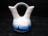 Hand painted Pottery Oil and Vinegar Jar