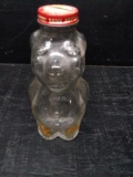 Vintage Piggy Bank Syrup Bottle