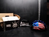 Rebel Stars and Stripes Motorcycle Helmet-NEW
