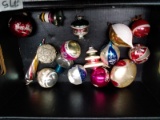 Collection Assorted Vintage Mercury Glass Ornaments