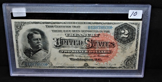 "VERY RARE" $2 SILVER CERTIFICATE SERIES 1886