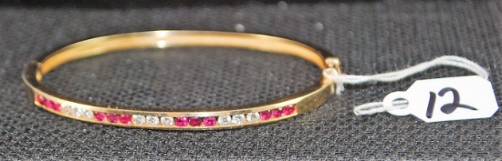 LADIES 1.63CTTW DIAMOND & GEMSTONE 14K BRACELET