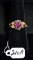 LADIES 1.25CTTW GEMSTONE 14K ROSE GOLD RING