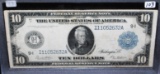 $10 FED. RESERVE NOTE - SERIES 1914 LARGE SIZE
