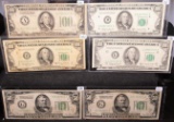 FOUR $100 & TWO $50 FEDERAL RESERVE NOTES