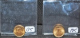 1980 & 1981 1/10 FINE GOLD KRUGERRAND COINS