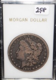 KEY 1891-CC MORGAN DOLLAR FROM SAFE DEPOSIT