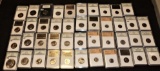 43 CARDED COINS FROM SAFE DEPOSIT