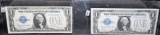 TWO $1 SILVER CERTIFICATES 