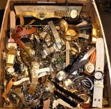 LOT OF MANY WRISTWATCHES FROM DRESSER DRAWERS