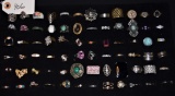 72 VINTAGE RINGS - ALL DIFFERENT
