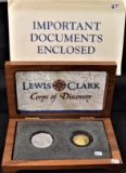 2003 LEWIS & CLARK TWO-PIECE GOLD & SILVER SET