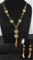CHOICE 21K YELLOW GOLD NECKLACE & EARRING SET