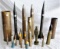 COLLECTION OF MILITARY SHELLS,AMMO, ROCKETS