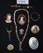 LADIES VICTORIAN AND FRENCH LIMOGES JEWELRY