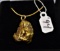 NATURALLY-FORMED GOLD NUGGET PENDANT