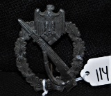 ARMY/WAFFEN SS INFANTRY ASSAULT BADGE IN SILVER
