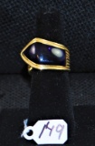GREAT 20CTTW AMETHYST 18K YELLOW GOLD FASHION RING