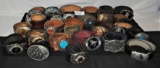 COLLECTION OF 25 WESTERN BELTS & BUCKLES