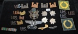 U.S. MILITARY PINS - PATCHES ETC