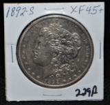 SCARCE 1892-S MORGAN DOLLAR FROM SAFE DEPOSIT IN THE ORIGINAL HOLDER THAT HE PURCHASED IT - COIN WOR