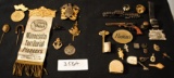 ANTIQUE & COLL. PINS, RIBBONS ETC