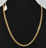 GREAT 18K YELLOW GOLD CURB-LINK NECKLACE