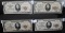 4 DIFFERENT NATIONAL CURRENCY NOTES SERIES 1929