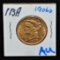 SCARCE 1906-D $5 LIBERTY GOLD COIN