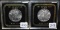 TWO 1987 $1 ONE OUNCE SILVER EAGLES