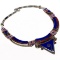 LAPIS LUZULI & RED CORAL STERLING NECKLACE