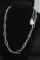 18K WHITE GOLD 20 INCH LINK NECKLACE