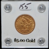 SCARCE 1901-S $5 LIBERTY GOLD COIN
