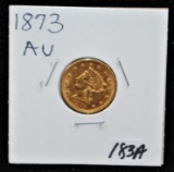 SCARCE 1873 $2 1/2 LIBERTY GOLD COIN