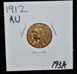 SCARCE 1912 INDIAN HEAD GOLD COIN