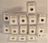 VARIETY OF 108 CARDED COINS FROM SAFE DEPOSIT